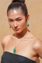 Load image into Gallery viewer, Greek Malachite Earrings