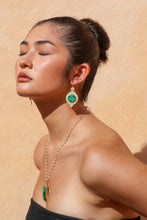 Load image into Gallery viewer, Greek Malachite Earrings